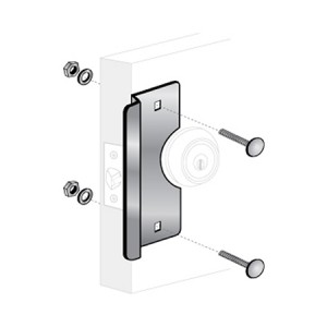 ZAAIP Short Door Handle Cover Plate Euro Lock SA - ZAA1EPSA