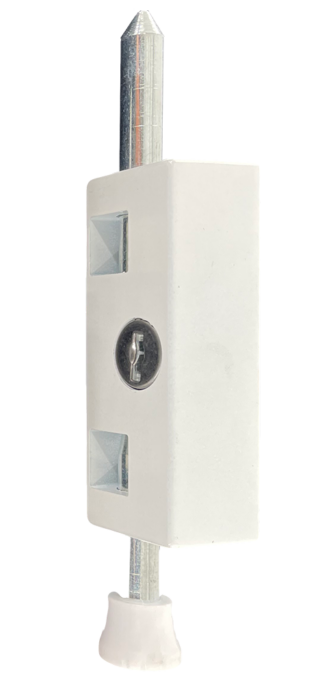 Patio Door Lock - Keyed Lg Rectangle