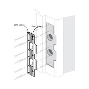 Strike Plate - Double Lip w/ 3-5/8" Center - ESP-130