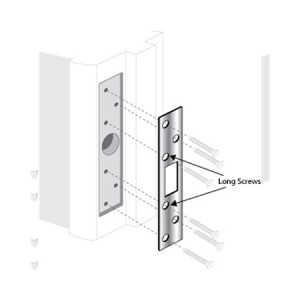 Strike Plate - Security 6" w/ 6 Screws - ESP-140