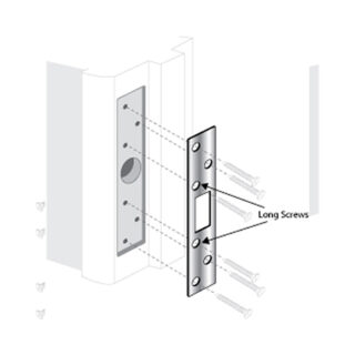 Strike Plate - Security 6" w/ 6 Screws - ESP-140