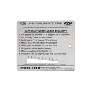 ASSA Key Decoder