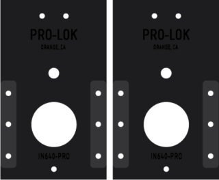 Kaba E-Plex 2000 Series Cylindrical Installation Template Set - IN640-PRO