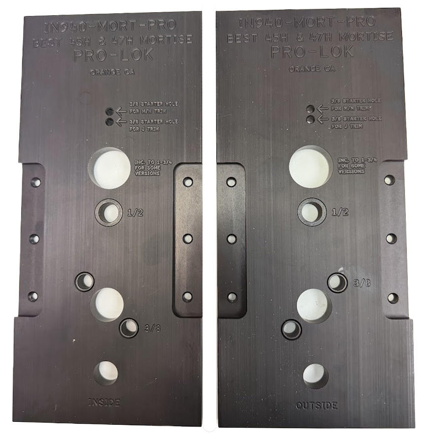 Best Lock 45H & 47H Mortise Templates